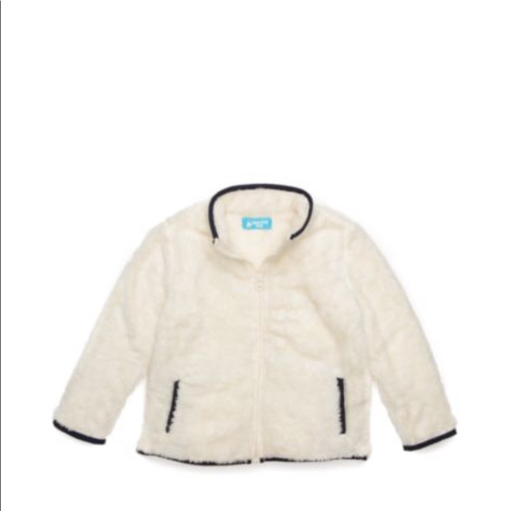 Toddler boys plush full zip jacket